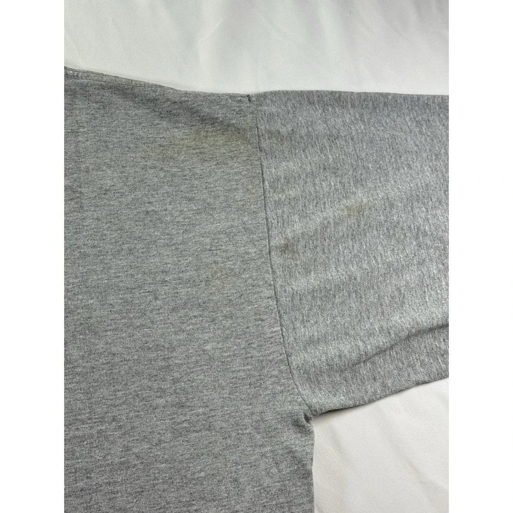 Vintage Adidas USA made athletic dept tee XL gray y2k Distressed shirt